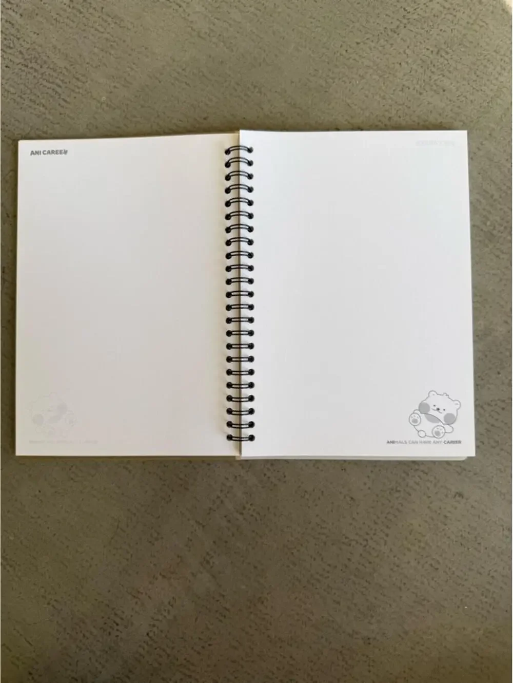 Ani Caree Spiral Notebook / Korea / Cute Character
